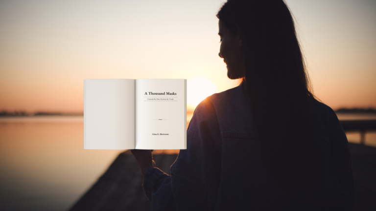 woman with book